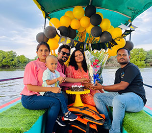 Celebrate your Special Day with a Birthday Party Boat Ride in Pondicherry, featuring fun, music, and stunning waterfront views.