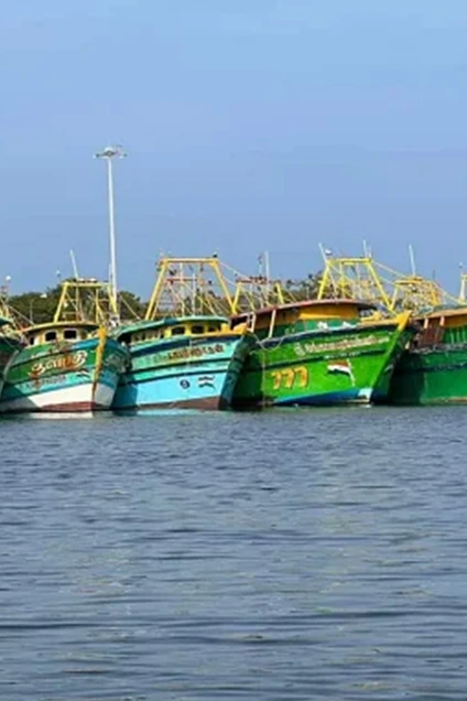 Witness the vibrant life of Pondicherry’s Fishing Harbour on a boat tour, exploring local fishing culture and stunning seascapes.